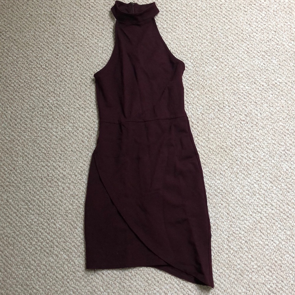 Maroon Bodycon Dress